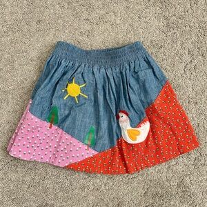 Stella McCartney Kids Elastic Waist Denim Skirt, size 6 years